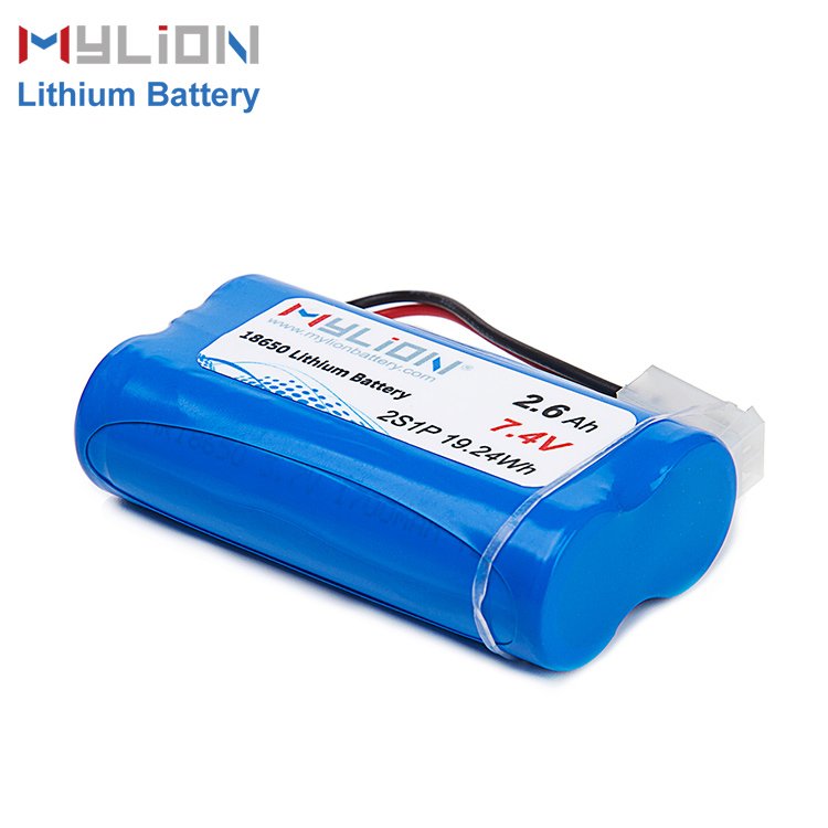 OEM Rechargeable battery pack Li-ion 18650 2600mAh 2S1P 7.4v 19.24Wh for Satellite finder
