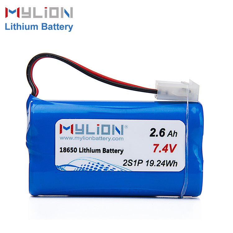 OEM Rechargeable battery pack Li-ion 18650 2600mAh 2S1P 7.4v 19.24Wh for Satellite finder