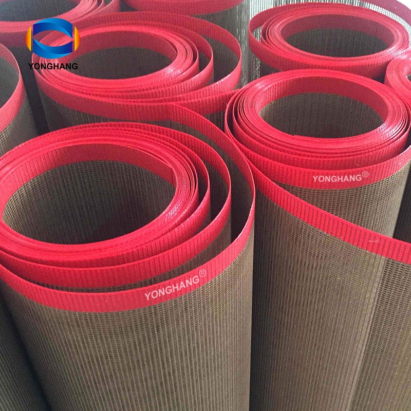 Yonghangbelt high temperature mesh tefloning belts food grade cookies machine dryer belts