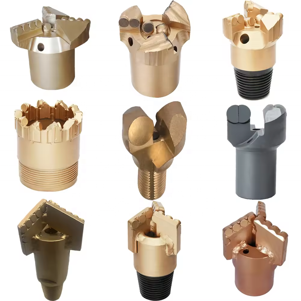 PDC Diamond Drag Drill Bits PDC Geological Drill Bit Compact Diamond Water Well Drilling Bit