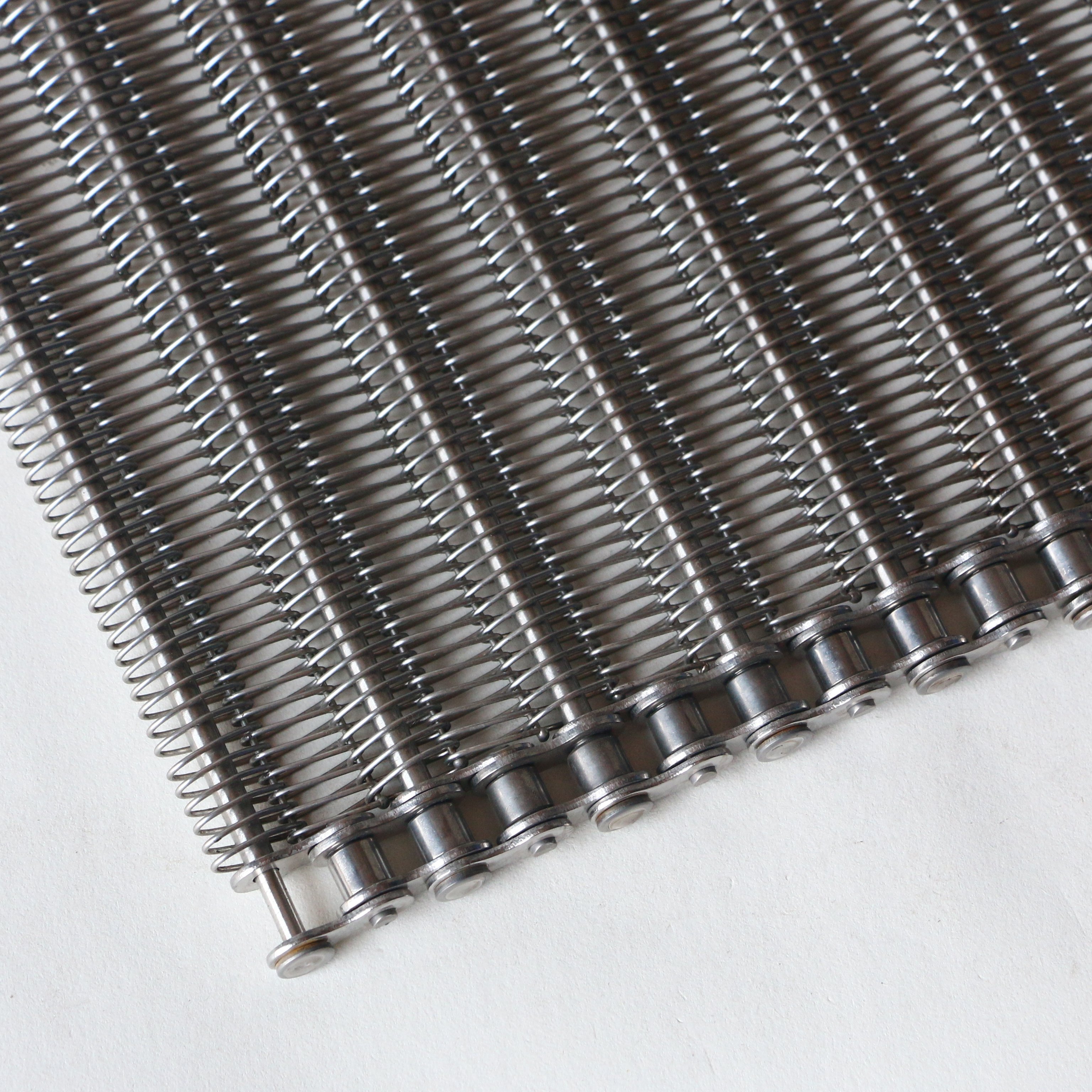 biscuit oven conveyor belt stainless steel wire mesh conveyor beltpolyester liner filter mesh beltdouble loop mesh belt