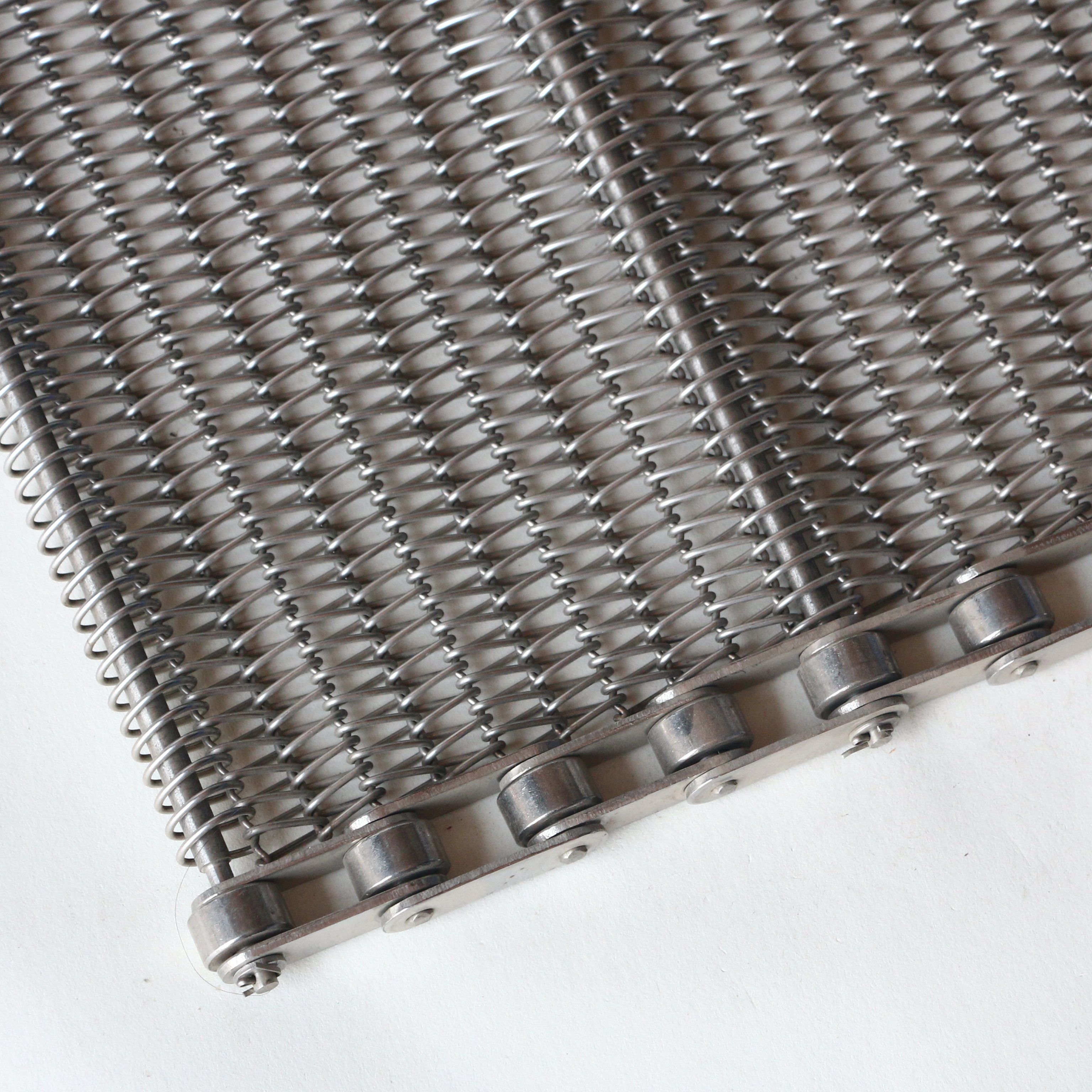biscuit oven conveyor belt stainless steel wire mesh conveyor beltpolyester liner filter mesh beltdouble loop mesh belt