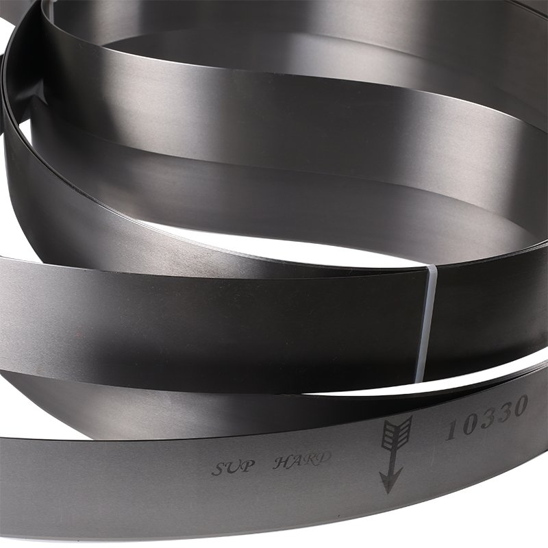 High carbon steel leather rubber vertical cutting machine with toothless saw belt blade Sharp belt blade