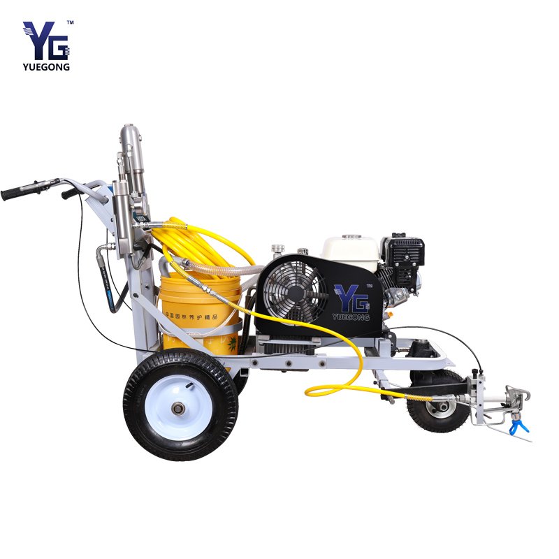 With CE Hand Push Double Gun Cold Paint Road Line Marking Machine Hydraulic Road Streent Pavement Marking Machine Equipment