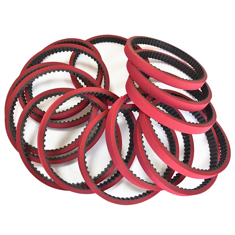 Customized seamless T10-630 pull down belt vulcanized rubber coating timing belt for VFFS packing machine