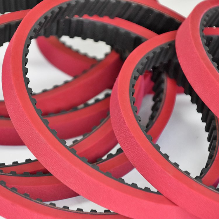 Customized seamless T10-630 pull down belt vulcanized rubber coating timing belt for VFFS packing machine