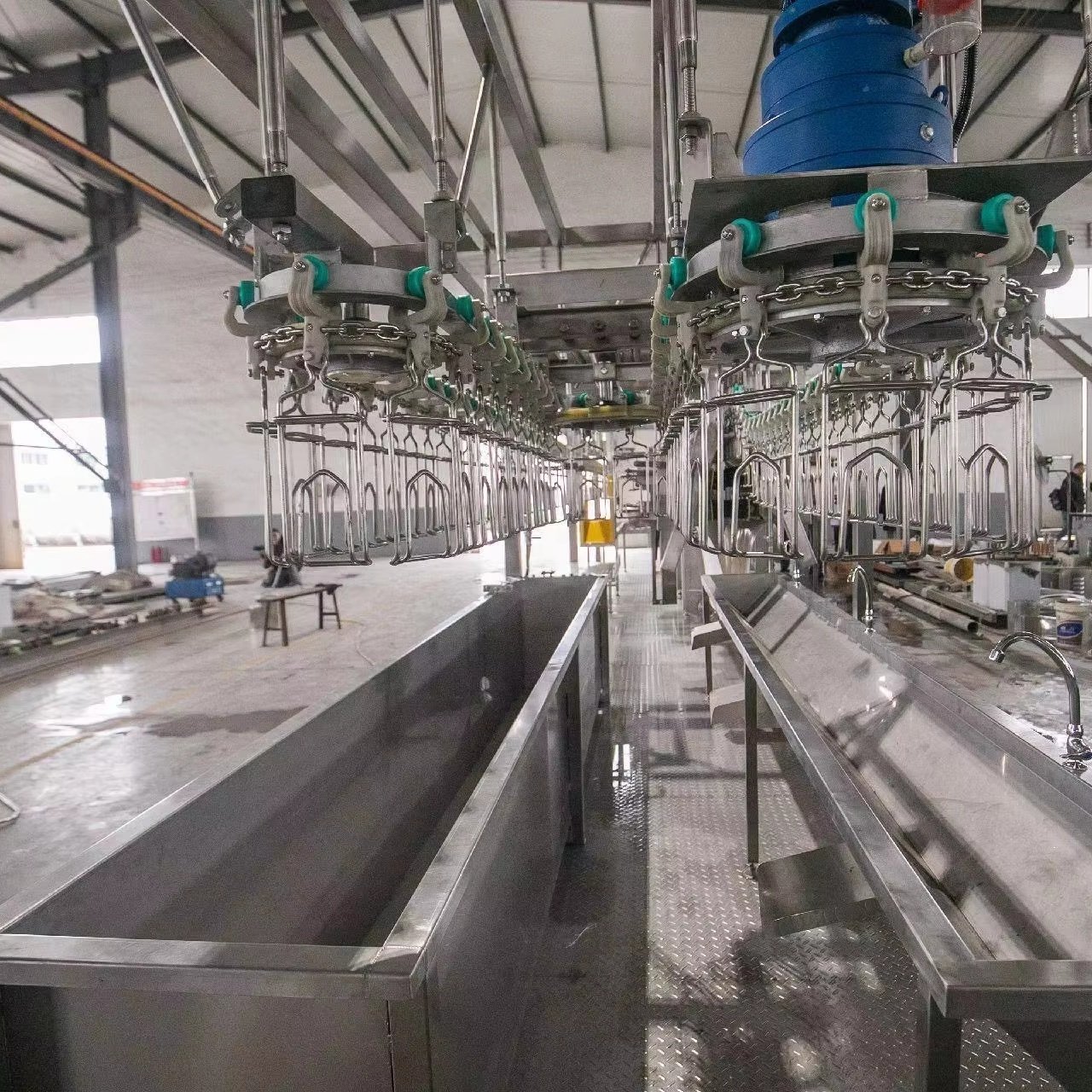 Containerized 300-1000 Chickens Per Hour Mobile Chicken Slaughterhouse Line