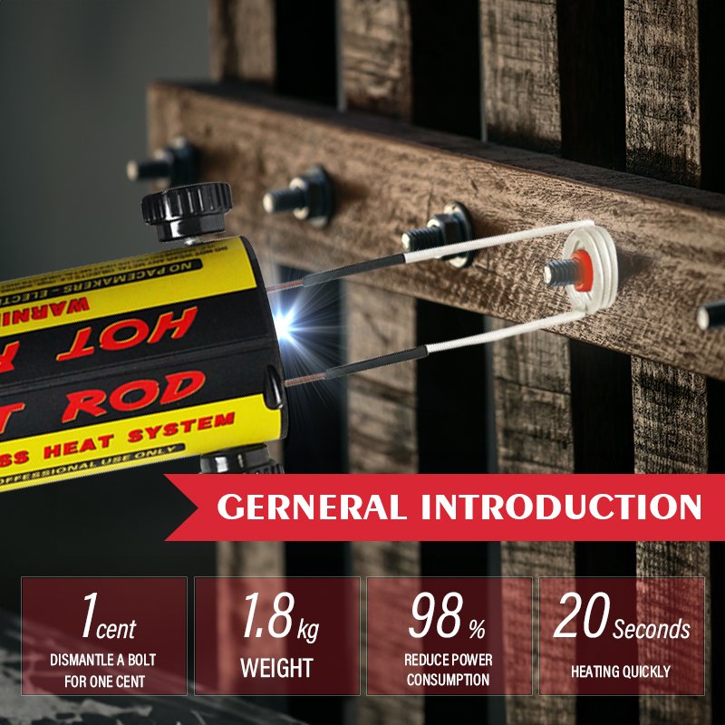 H7 Handheld Induction Heater Loosen Rusty Screws Bolts Portable Pins Big Power 1100W Repair Tools Remover
