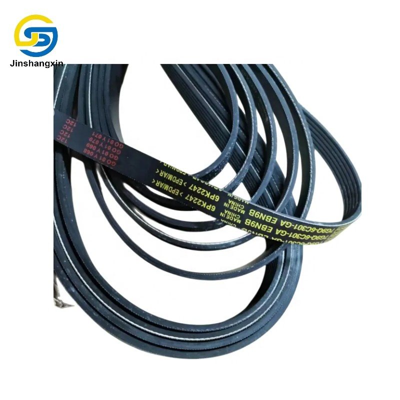 JSX 6PK1875 Auto spare engine Parts Car Generator Belt Different Kinds Pk Belt for Auto Use Poly V Belt 6pk 1875