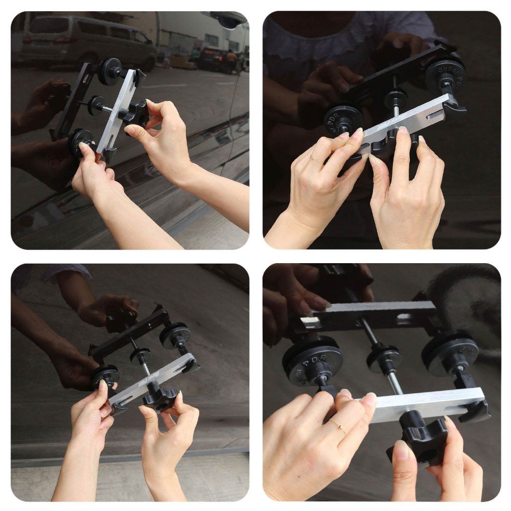 Super PDR Hook Push Rods Paint Less Dent Repair Tools Kit Hook Rods Kit With For Car Dents Hail Damage Removal Repair