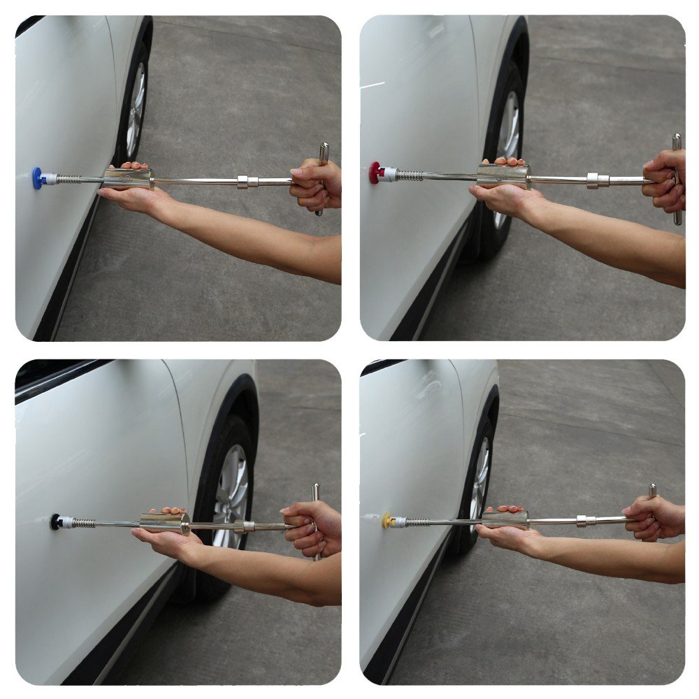 Super PDR Hook Push Rods Paint Less Dent Repair Tools Kit Hook Rods Kit With For Car Dents Hail Damage Removal Repair