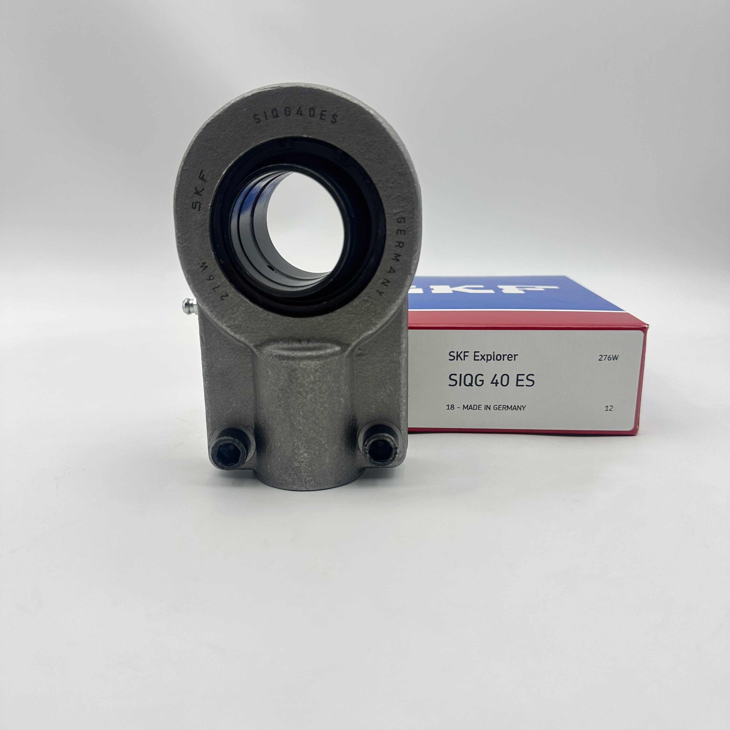 Female rebar to steel rod end joint bearings requiring maintenance for hydraulic cylinders SIQG 40 ES Rod End Bearing