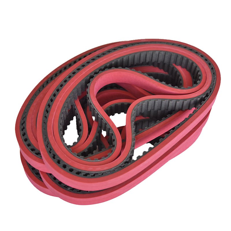 Original factory direct supply 173L red vulcanized rubber coating timing belt