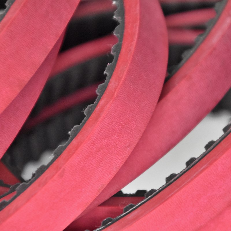 Original factory direct supply 173L red vulcanized rubber coating timing belt