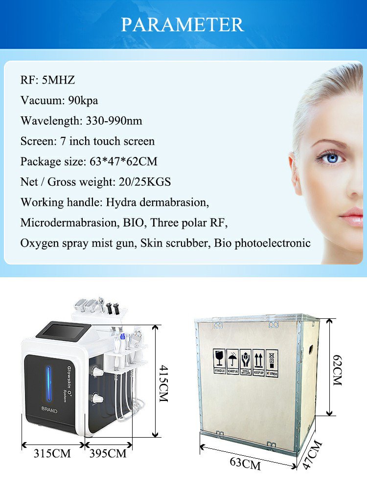 Multifunctional CE Approved Aesthetic Equipment Blackhead Removal Oxygen Skin Rejuvenation Carboxy Therapy Machine