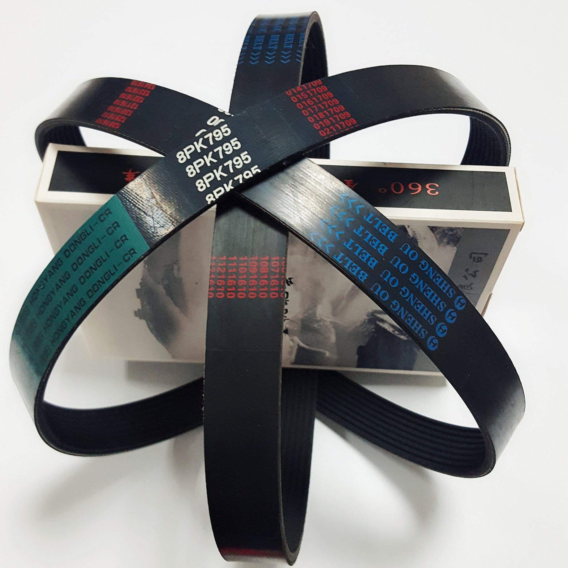 Hot Selling Automobile engine Transmission belt 4pk 6pk 7pk 8pk 9pk 10pk 12pk714 ribbed poly v belt