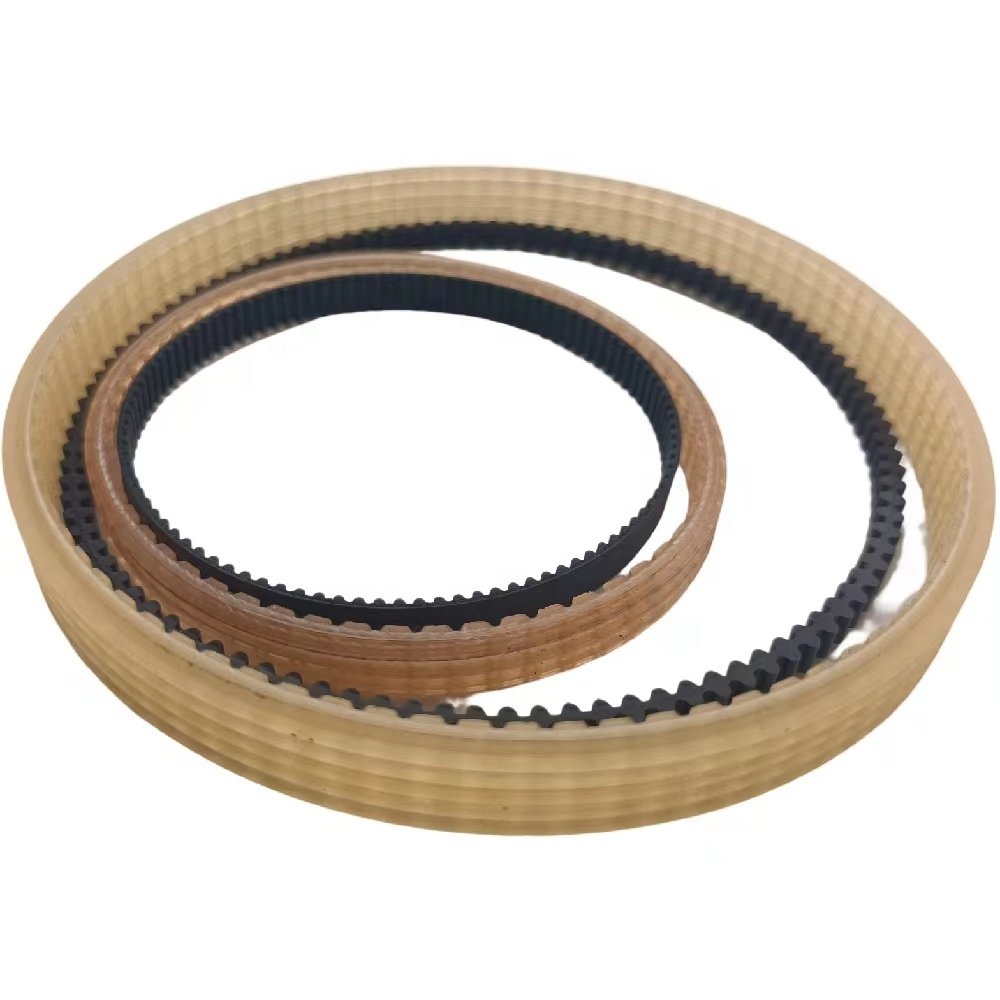Factory priced short distance transmission power grip PU timing belt cutting machine
