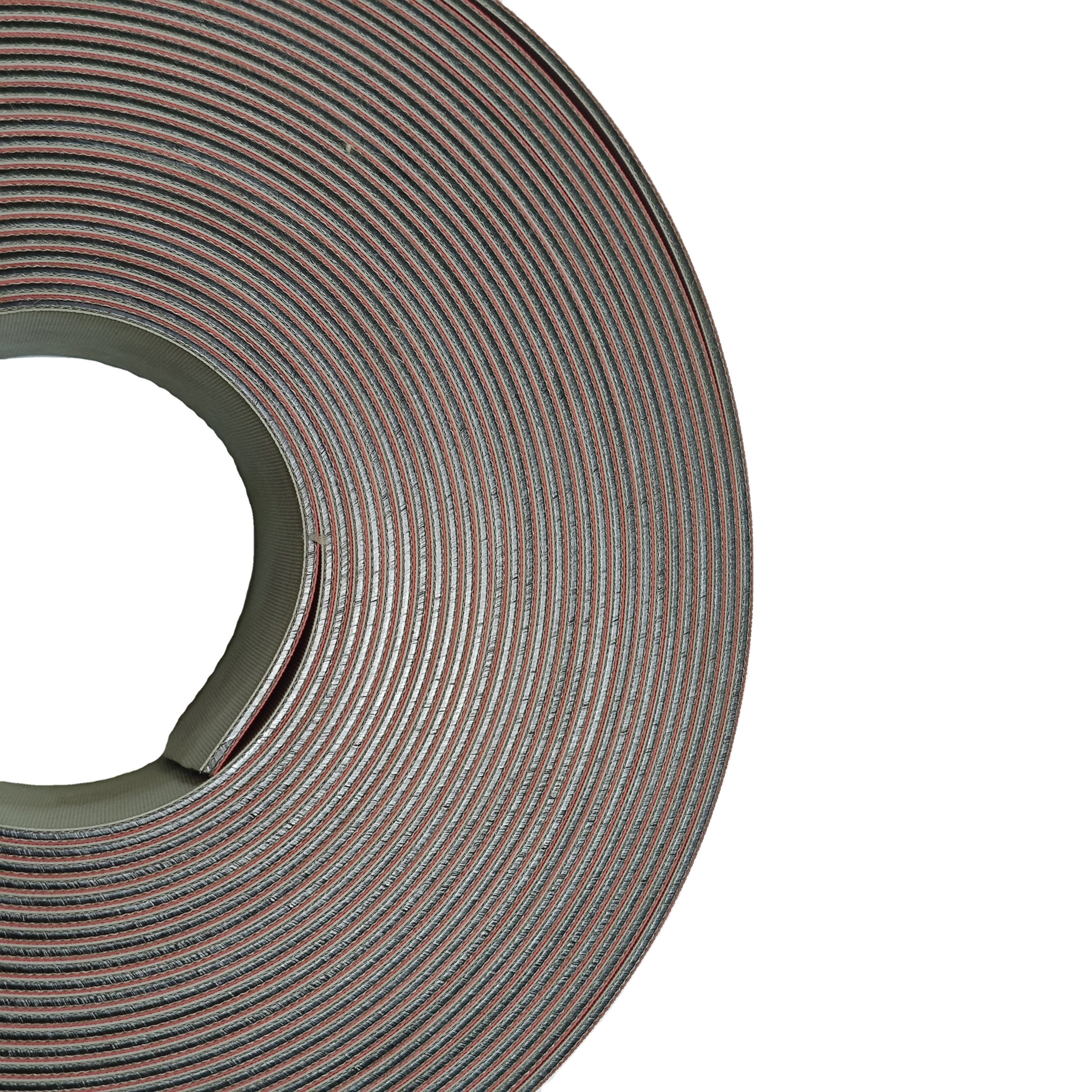RED Rubber Nylon Sandwich Conveyor Flat Belt for Machinery Transmission