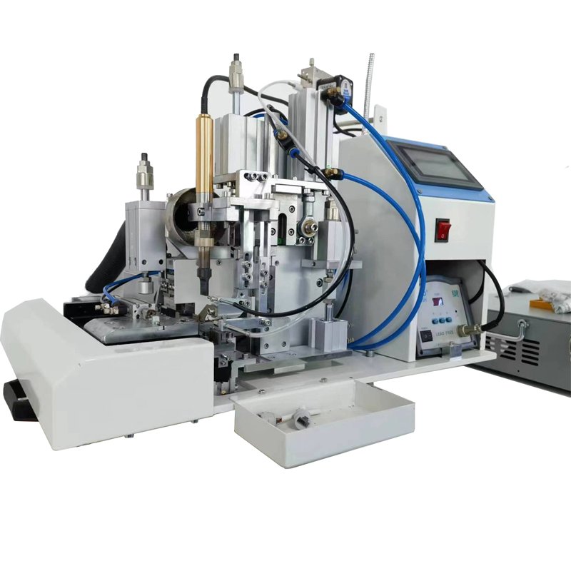 USB Type C Electric Components Uab Cable Making Machine Semi-auto Cable Stripping Soldering Machine