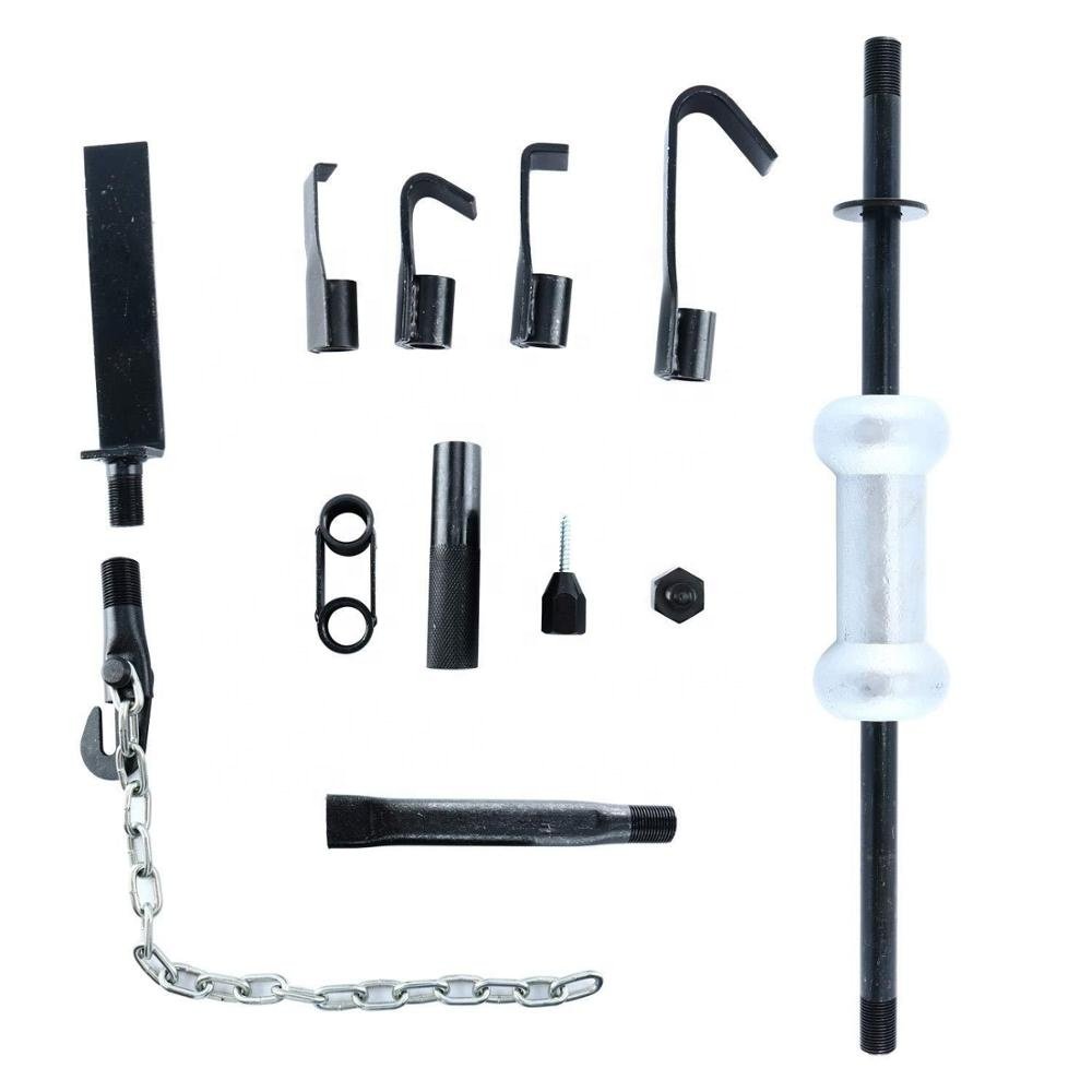 13pc 10lb Car Van Panel Beater Body Repairtool Dent Puller Steel Slide Hammer Bearing Removal Tool