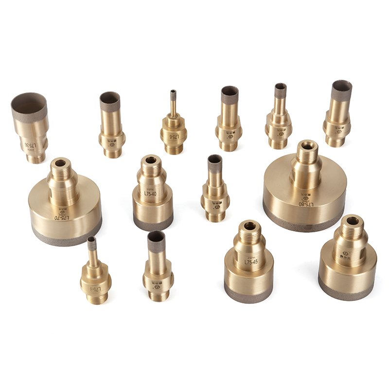 Diamond Coated Drill Bit Brass Unitary Glass Hole Drilling Bits For Power Tools 4mm-100mm
