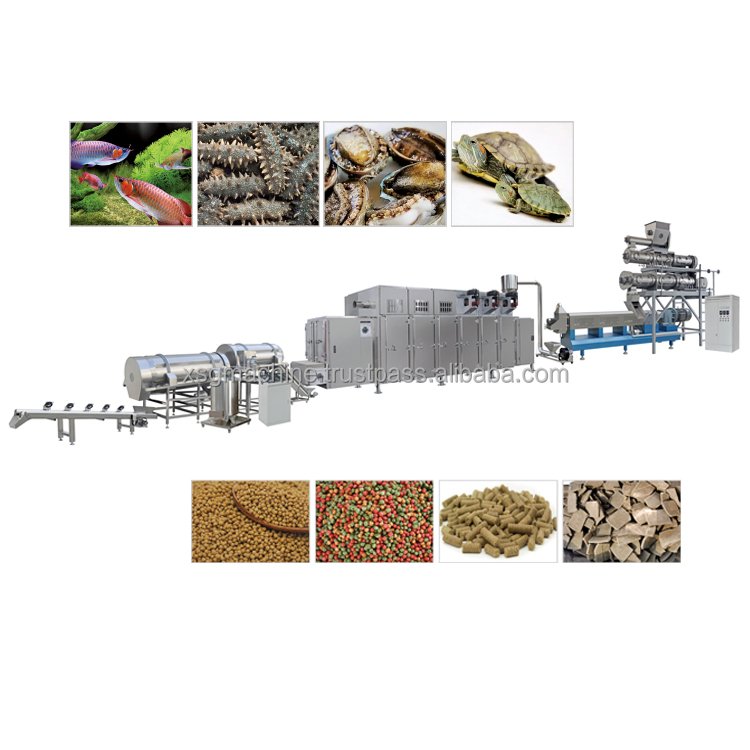 New Condition Fish Food Processing Production Line Pellets Making Machine for Corn Nuts Fruit Raw Materials