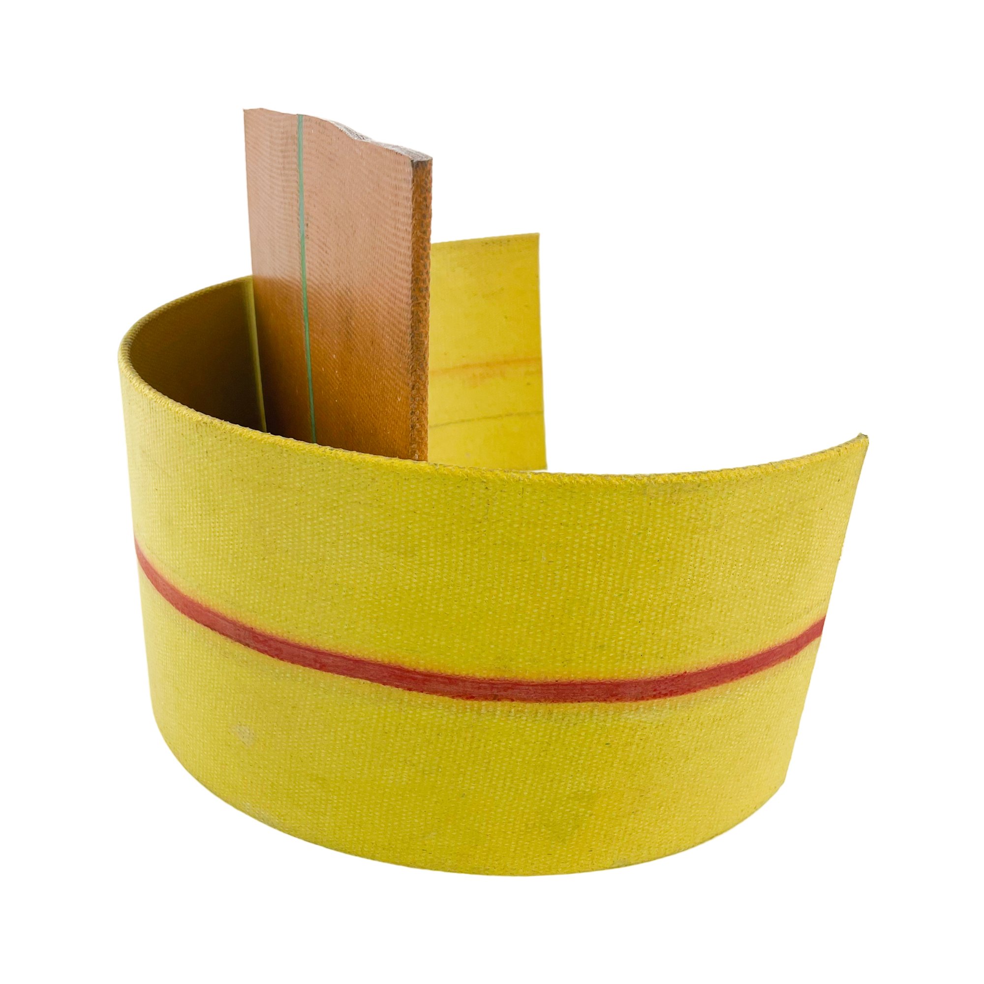 Baopower Industrial Yellow Nylon High Strength Green Flat 28/32 OZ Transmission Belt