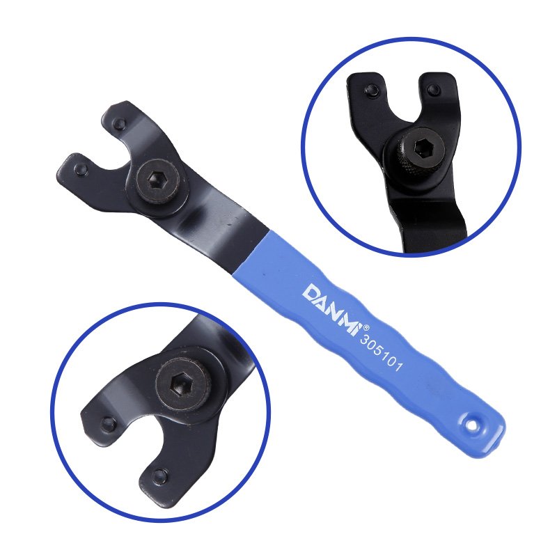 DANMI Adjustable Angle Grinder Wrench Key Pin Spanner Cutting Machine Essential Power Tool Accessory for Home Repair