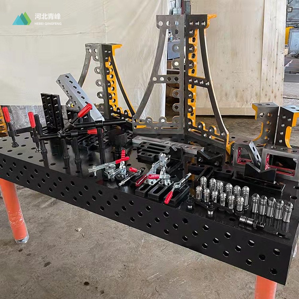 3D Welding Table D28 D16 Steel Casting Welding Table Cast Iron Clamp Equipment Metal Welding Table