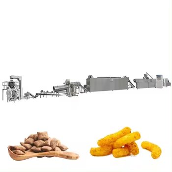Automatic Corn Food Extruder Machine for Puffs Snack Food Processing Line Making Equipment
