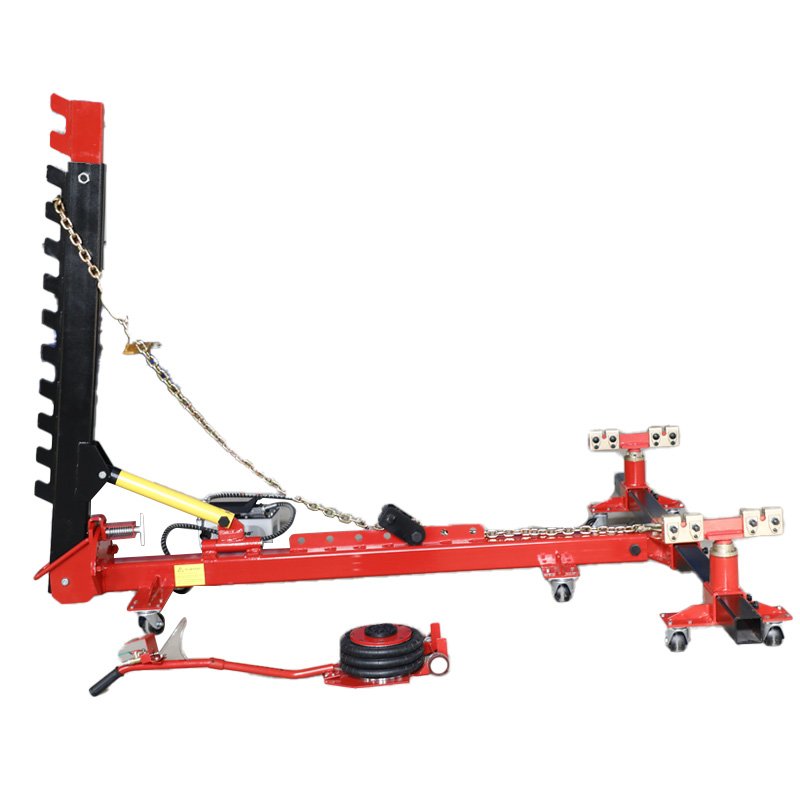 Portable Auto Body Puller Frame Straightener with Clamps Hydraulic Foot Pump for Auto Repair Shop