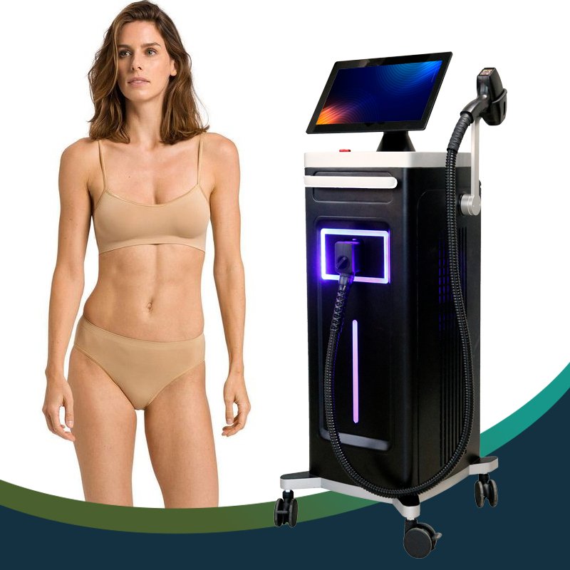 Korea 808NM Diode Laser Beauty Equipment Stationary Laser Machine for Face Body Treatment Model Number ICE 755NM 1064NM