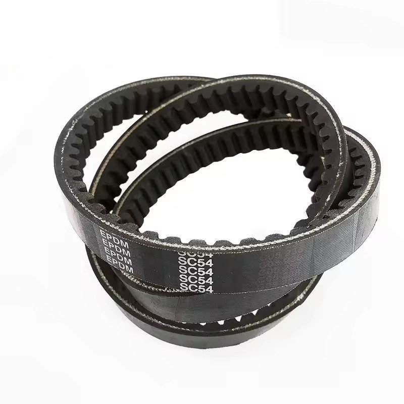OEM Customizable Power Transmission Rubber Cogged V-Belt Wholesale Designed to Reduce Noise and Vibration V-Belt