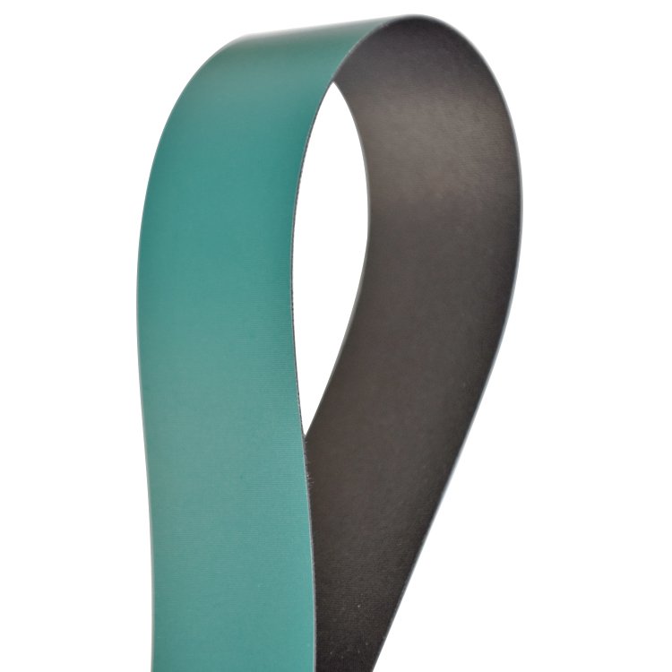 Open end or endless black-green high speed nylon sandwich transmission flat belt