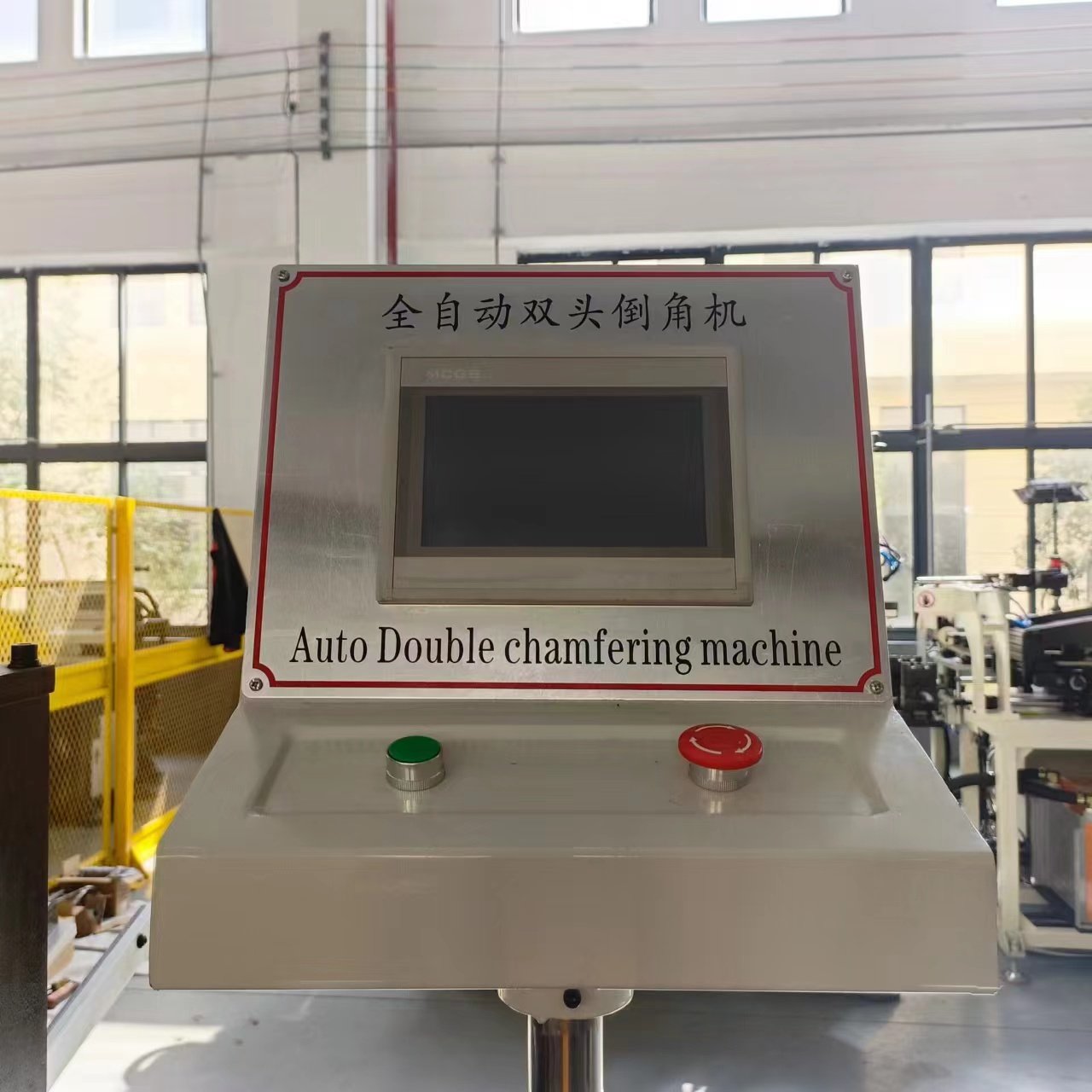 Factory Supply Double Head Chamfering Machine For Steel Rod Bar for 30 45 Degree