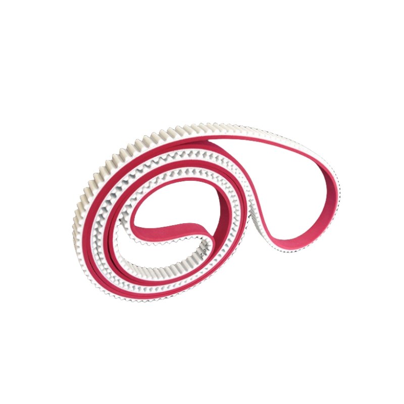 Factory Price Good Wear-Resisting Continental Red Rubber Coating Add Guide bar PU Trapezoidal Tooth Synchronous Timing Belt