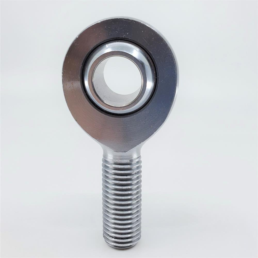 MXML16 Chromoly Joint, 16mm Metric Male Racing Heim Joint, Left Hand Loader Slot Rod End, 16mm Hole, M16x2.0 Thread