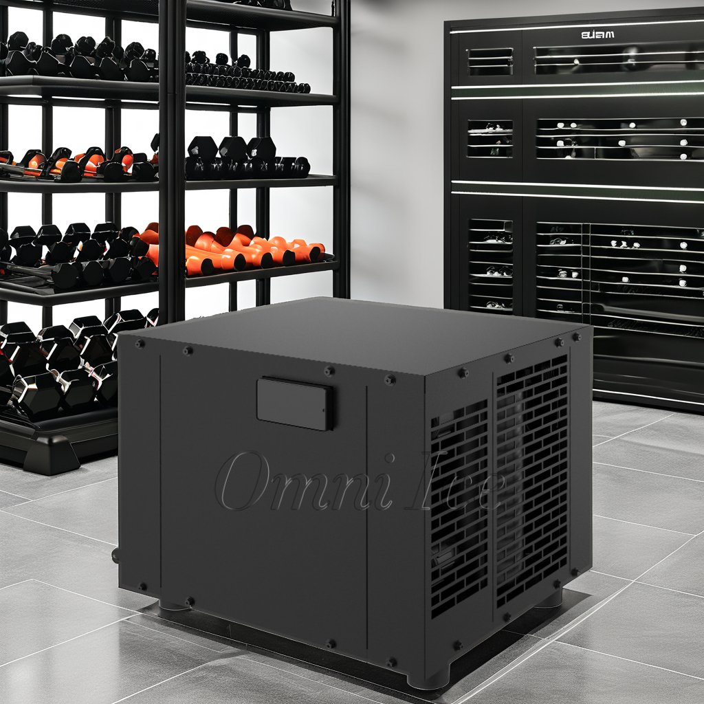 OMNI Custom Logo 2/3 HP Water Chiller for Bath Ice Plunge Blast Cold Water with Pump Motor and Compressor 220V Voltage