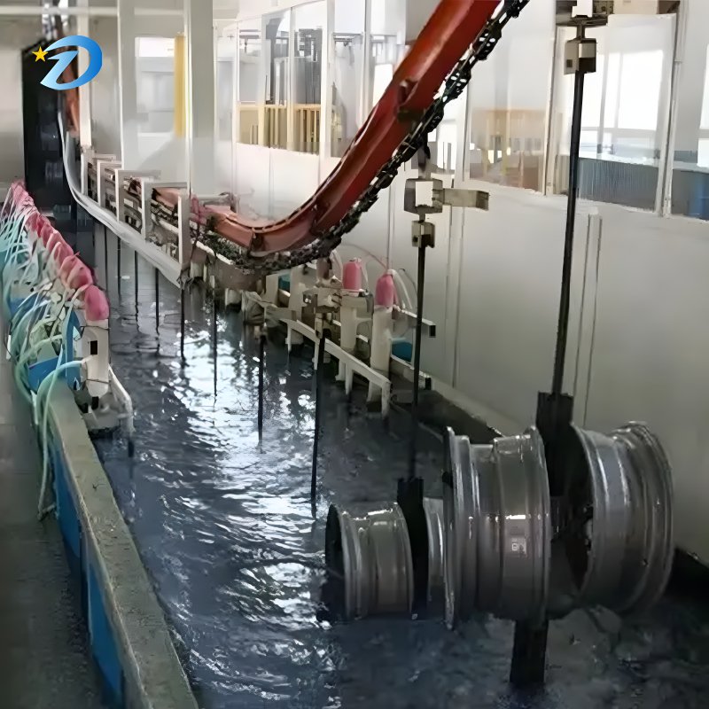 Automated Powder Coating Production Line Auto Parts Hub Automatic Powder Spraying Machine Coating System