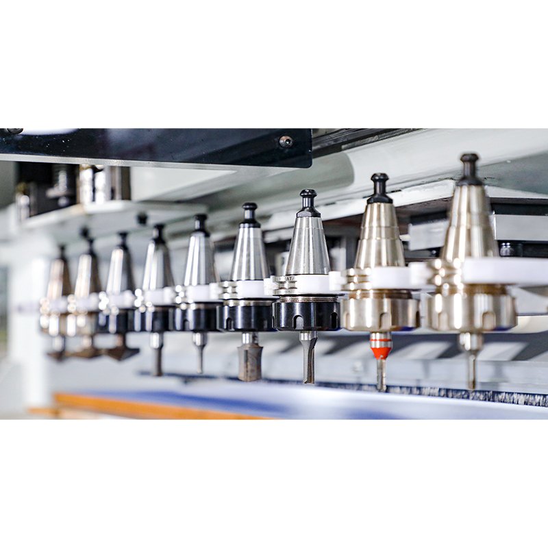R-TUP Automatic Label Print Tool Change Spindle CNC Cutting Production Line Two Lines CNC Router
