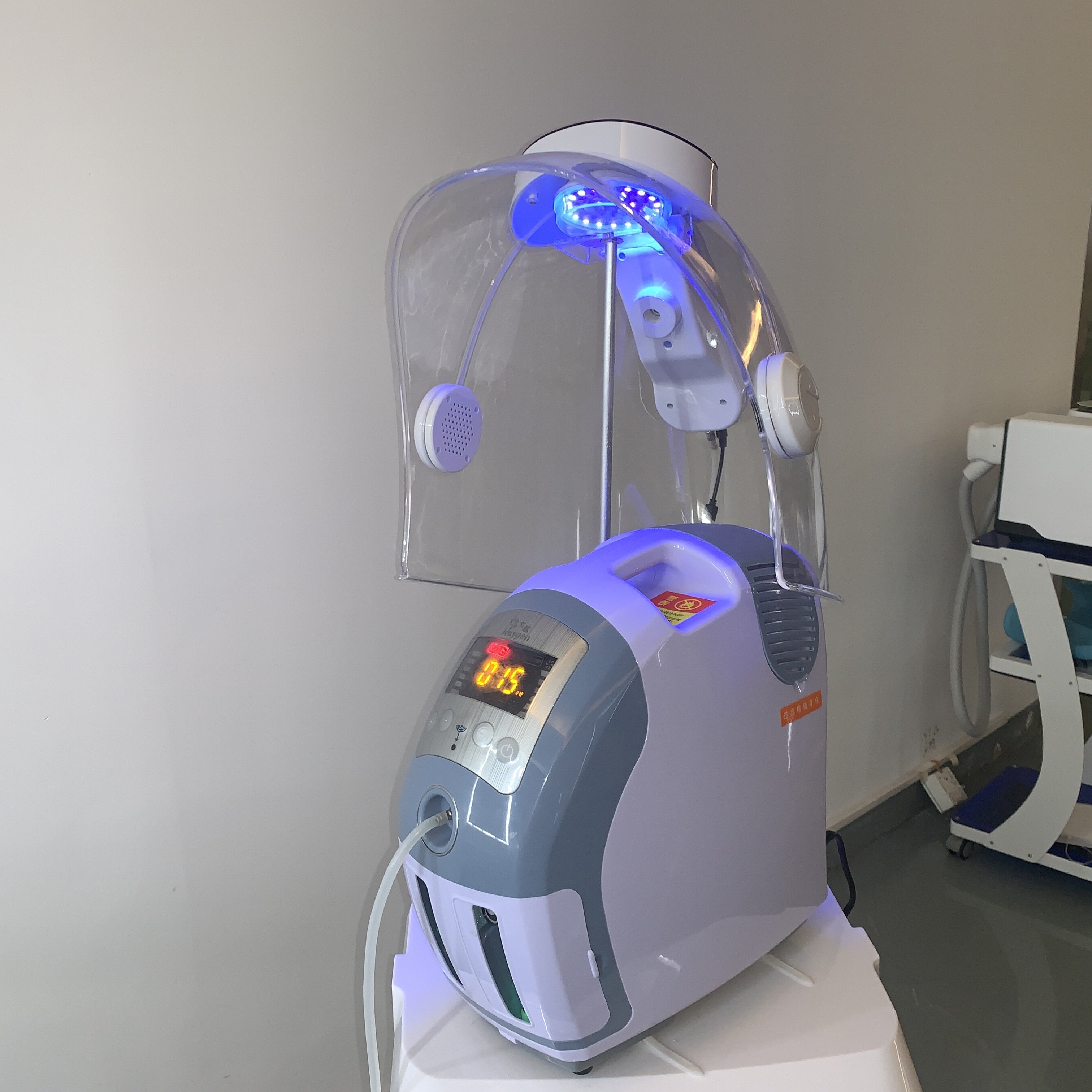 Led Dome Light Oxygen Jet Peeling Facial Beauty Machine Repair and Nurse the Damaged Skin Care Equipment