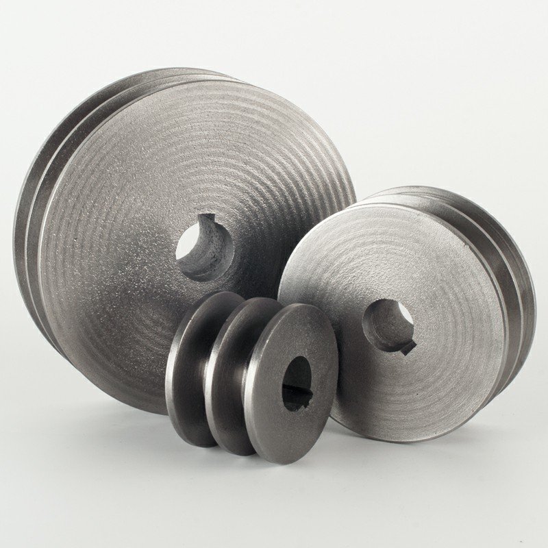 High quality and low price , precision bore V- 2Groove Sheave / Cast Iron Pulleys For Motor Transmission