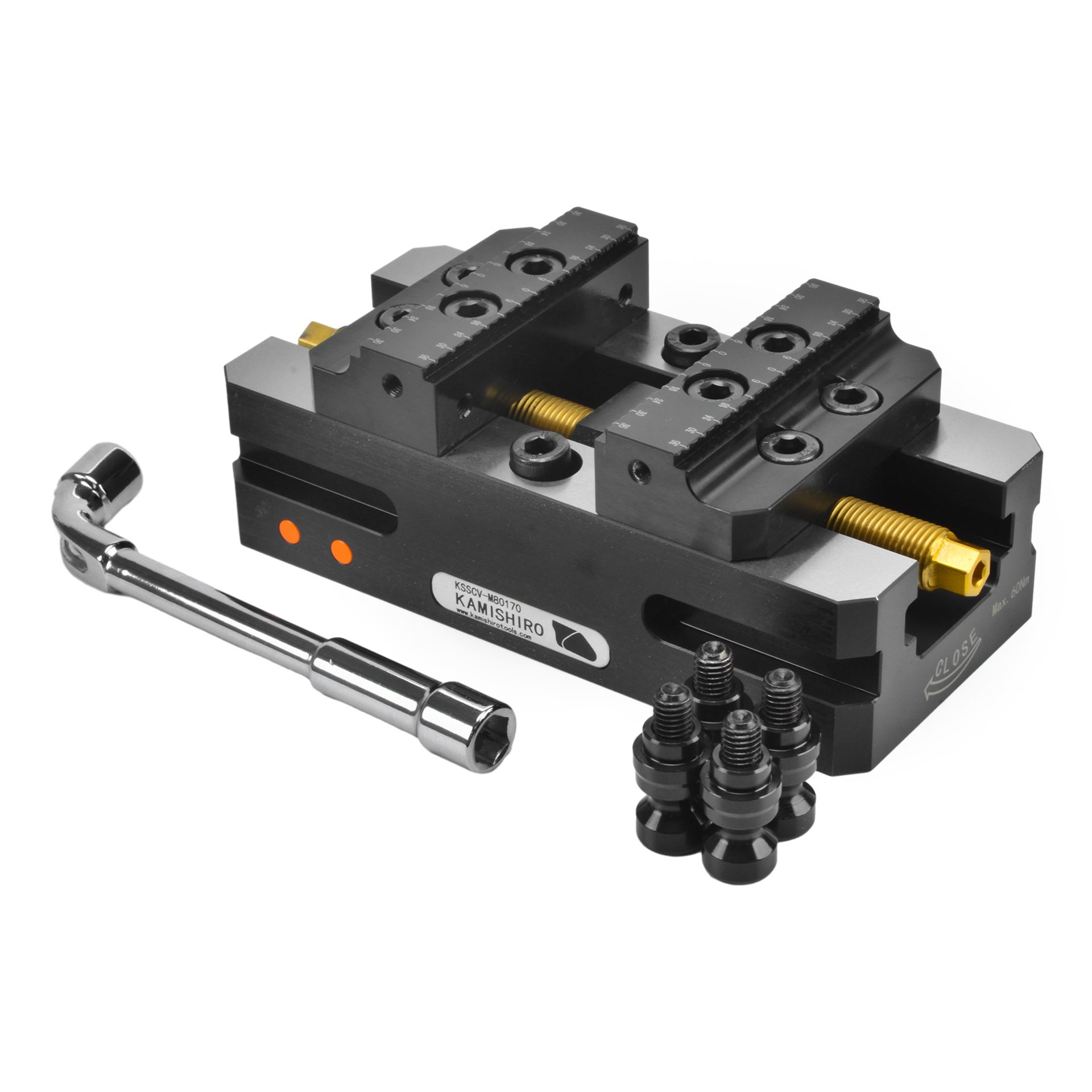 Lang 5th Axis Vise Cnc Tools Self-Centering Vice for Milling Turning Machine Clamping Automation 125mm CNC Vise Kamishiro