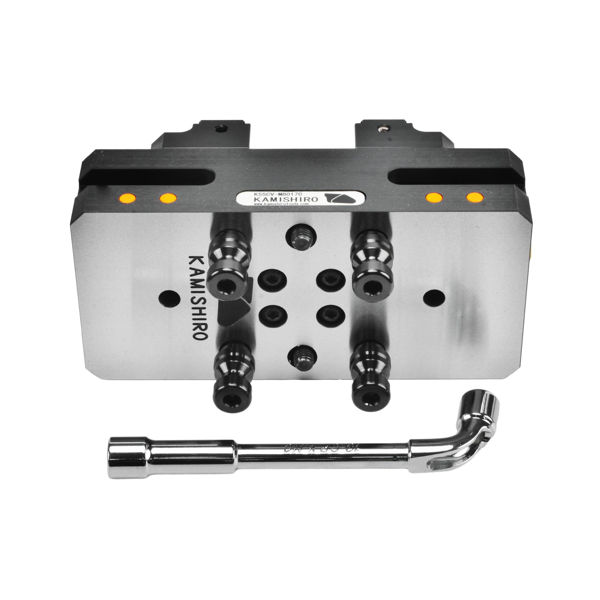 Lang 5th Axis Vise Cnc Tools Self-Centering Vice for Milling Turning Machine Clamping Automation 125mm CNC Vise Kamishiro