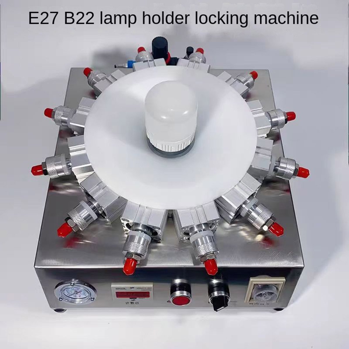 Manual Riveting Machine B222 LED Punching Machine for Lamp Holder Locking and Light Measurement