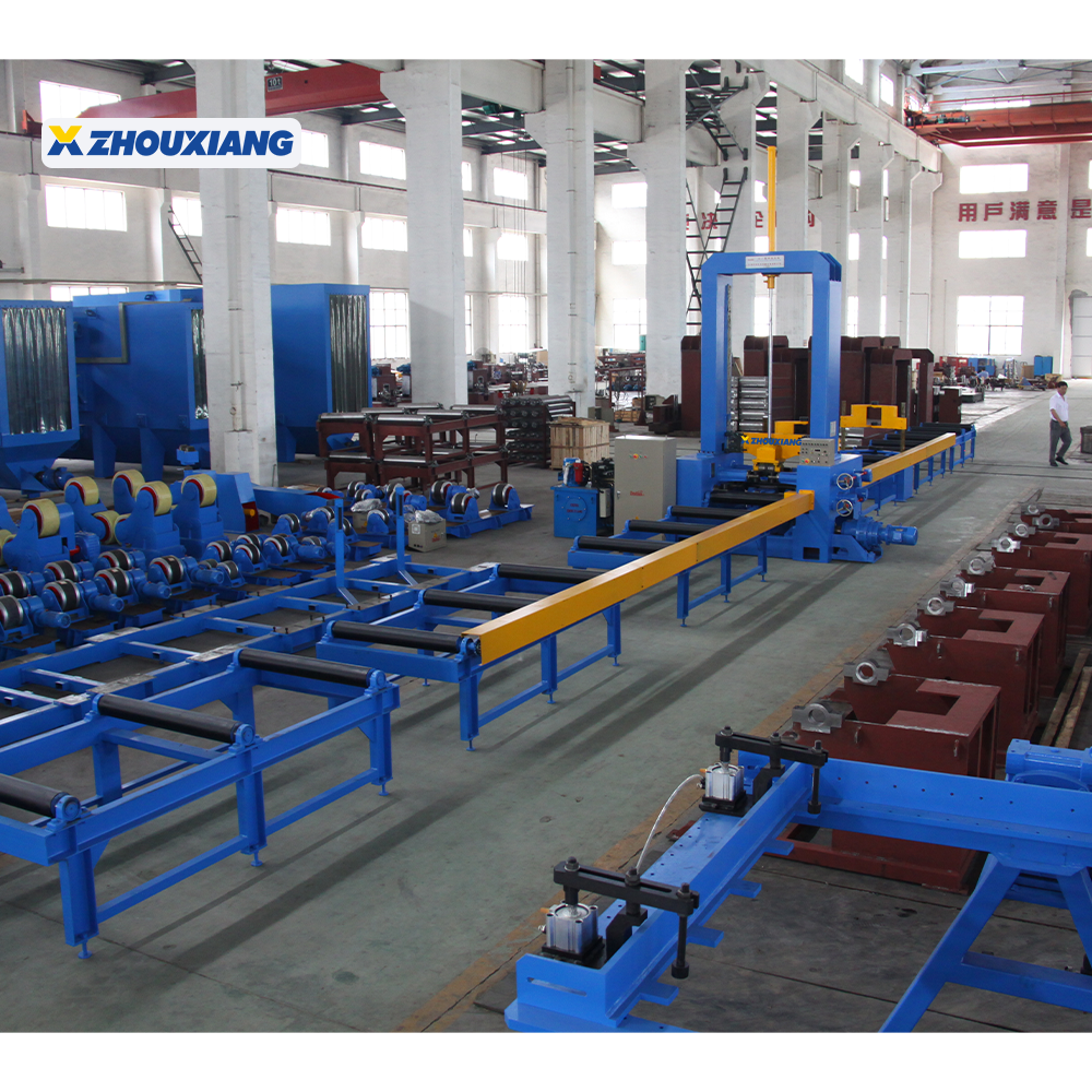 High Productivity H Beam Assembly Line H Beam Assembly Welding Machine