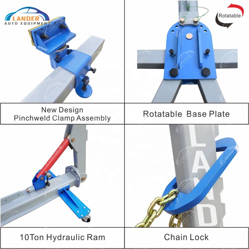 10 Ton Capacity 4 Clamp Portable Car Body Repair Bench