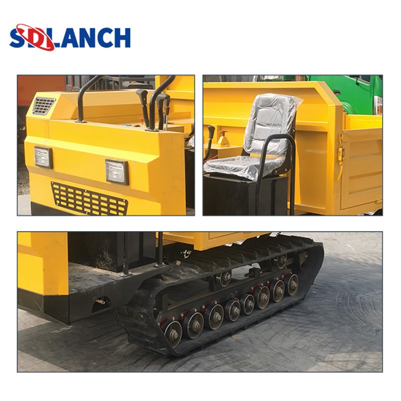 High Quality 1Ton Small Hand-Held Crawler Dumper New All-Terrain Crawler Dump Truck For Sale