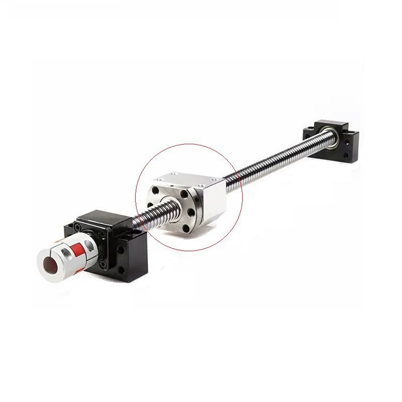 SFU1605 L100mm Rolled Ball Screw C7 With End Machined + 1605 Ball Nut + BKBF12 End Support + Coupler For Cnc Parts