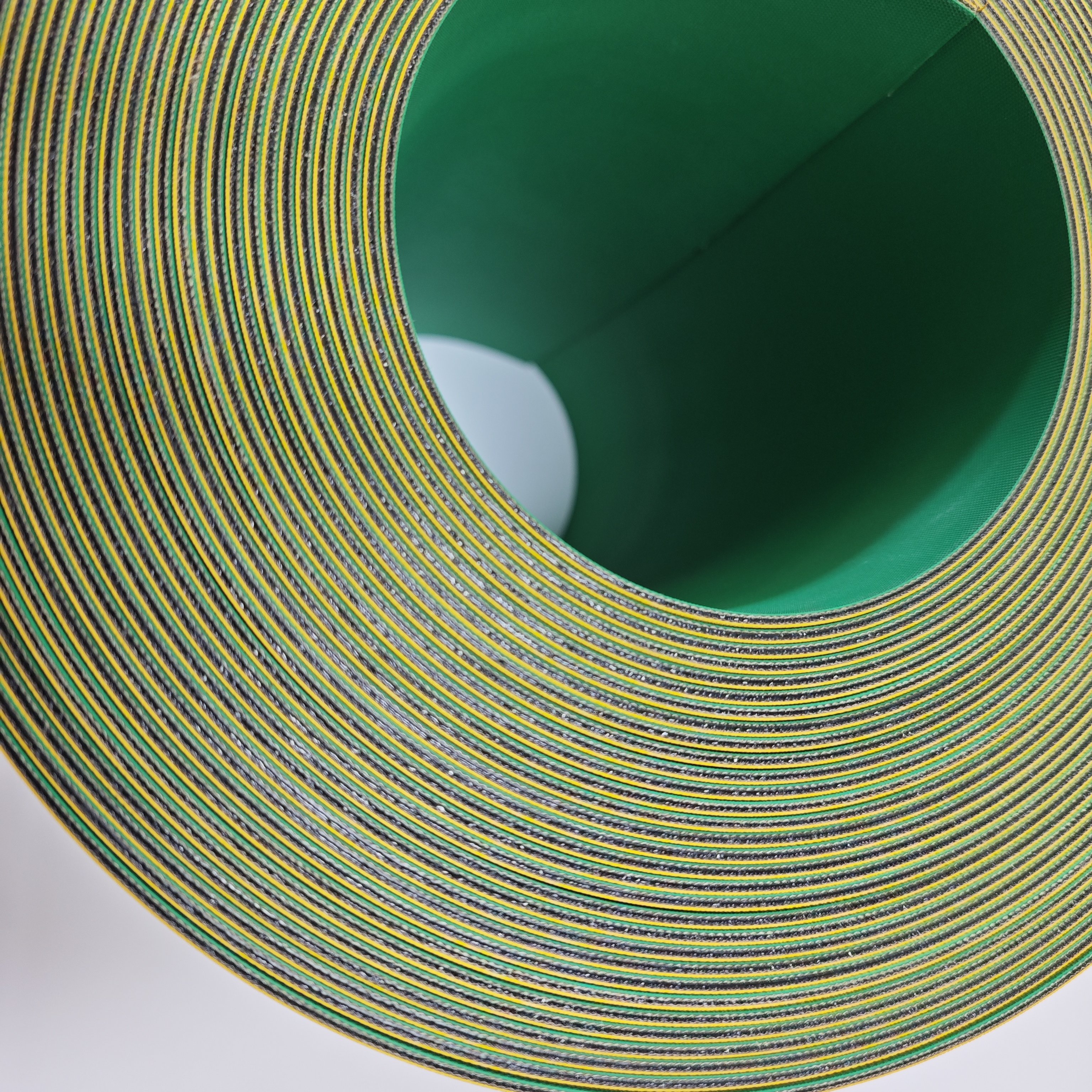 Yellow nylon baseband core transmission plane conveyor belt